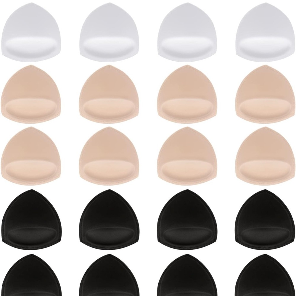 White, Nude, and Black Bra Inserts